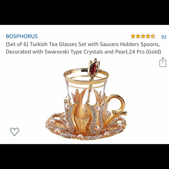 Turkish tea glasses set